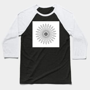 coloring mandala Baseball T-Shirt